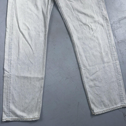 Levis 501 Vintage 90s USA XX Straight Leg Jeans 36x32 Light Wash Act 33x30