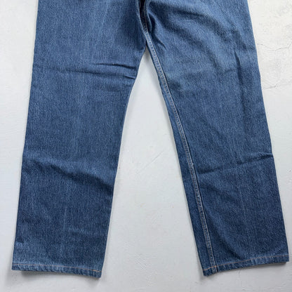 Levis 501 Vintage 90s Y2K XX Straight Leg Jeans Blue Dark Wash 38x32 Act 37x29