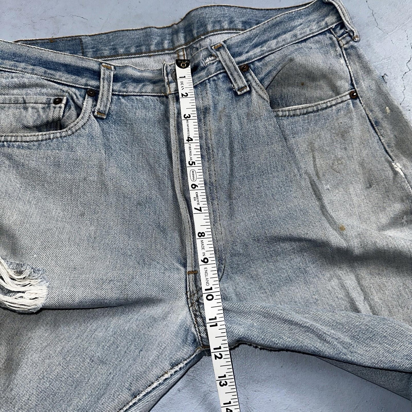 Levis 501 Vintage 80s Redline Selvedge USA XX Jeans Light Wash 36x31 Act 33x28