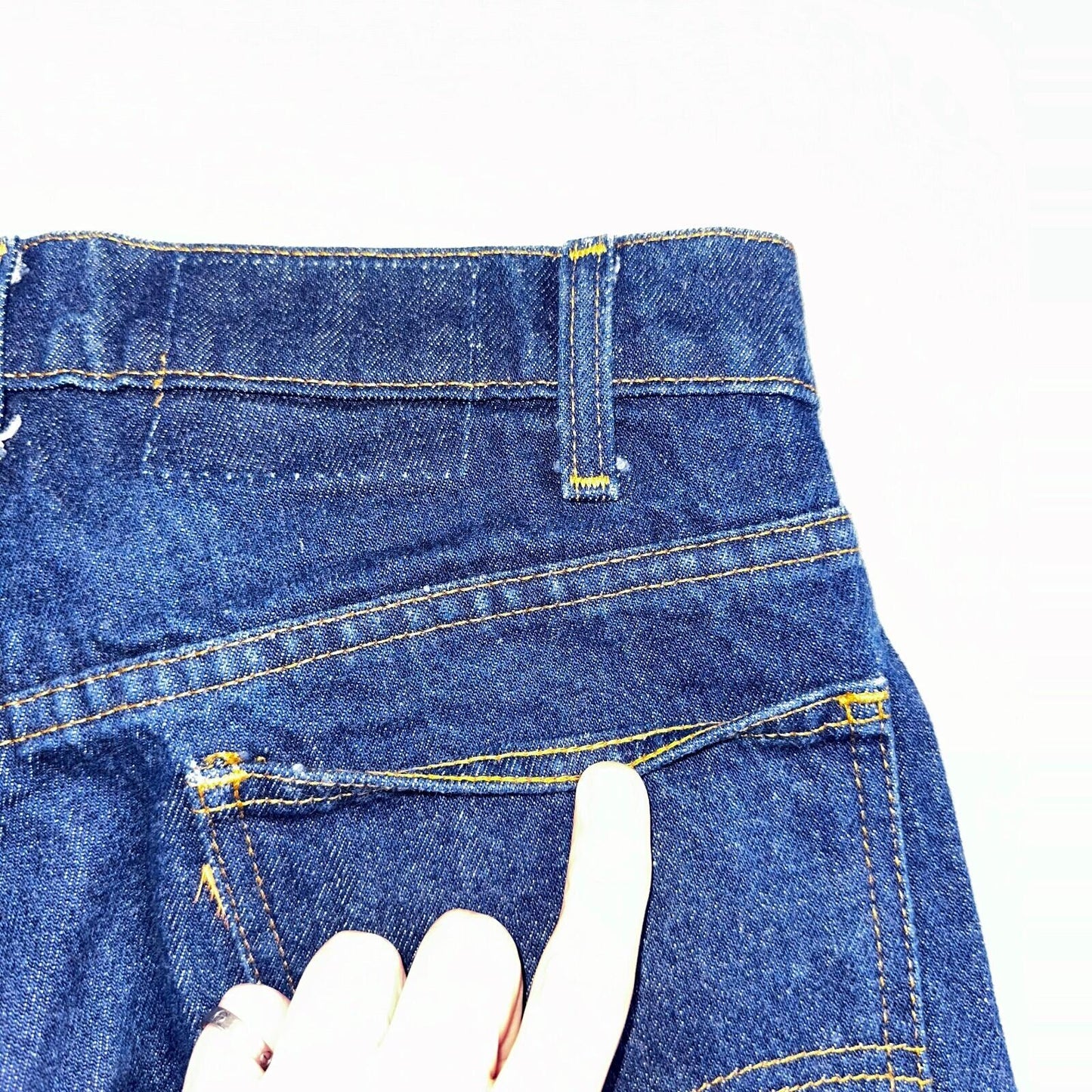 Levis 505 Vintage 80s USA Orange Tab Jeans 30x34 Blue Dark Wash 501 Act 29x28