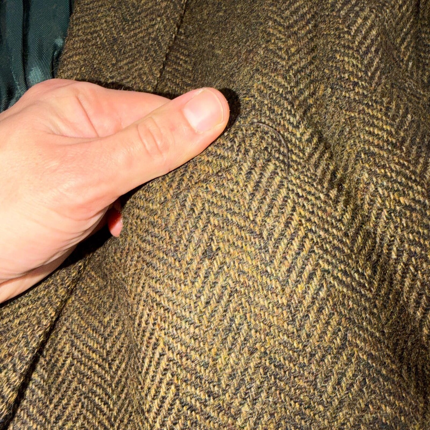 1940s VTG Mens Suit Jacket Sport Coat 40 Rockabilly 40s 50s Union Tweed Brown
