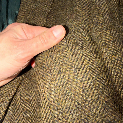 1940s VTG Mens Suit Jacket Sport Coat 40 Rockabilly 40s 50s Union Tweed Brown