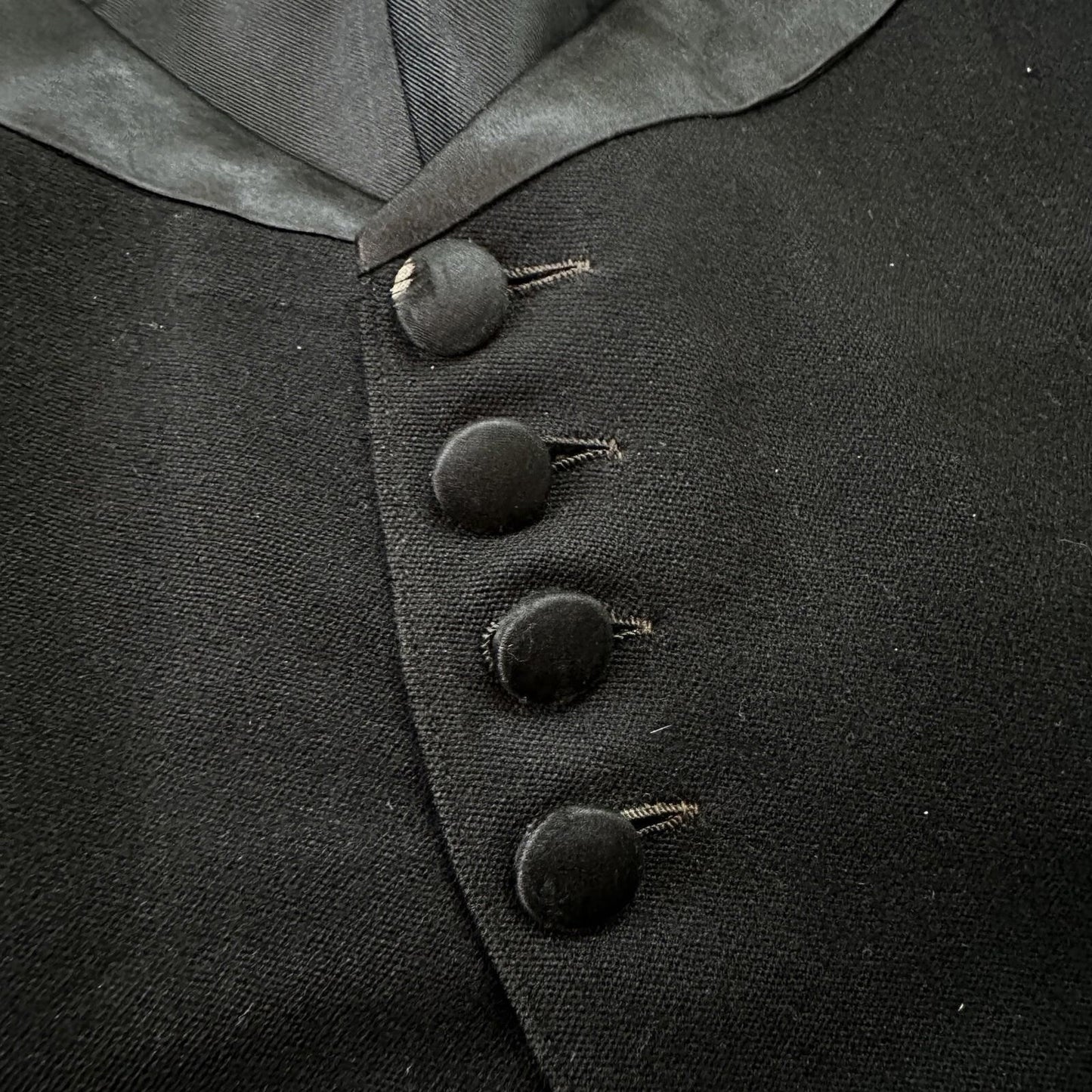 VTG 1920s Mens 3 PC Suit Tuxedo Coat Jacket Pants Wool Thorsen Gray 20s 30s