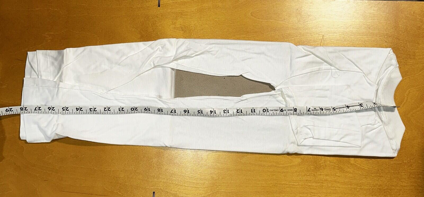 1970s JCPenney Vintage White Blank T Shirt Mens Rockabilly Lot Of 6 Pack 60s 70s
