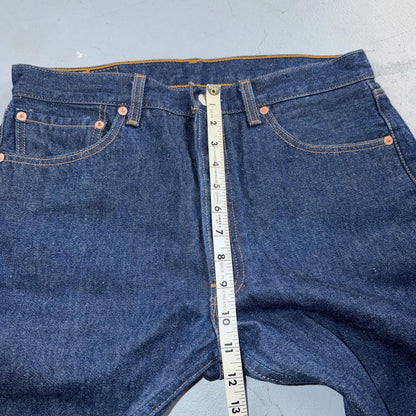 Levis 501 Vintage Y2K 90s XX Straight Leg Jeans Blue Dark Wash 33x30 Act 32x27