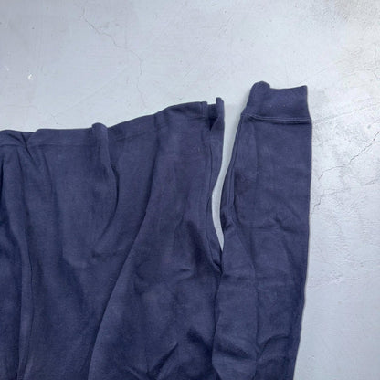 Polo Ralph Lauren Sweater VTG M Blue Cotton Long Sleeve Mock Neck Quarter Zip