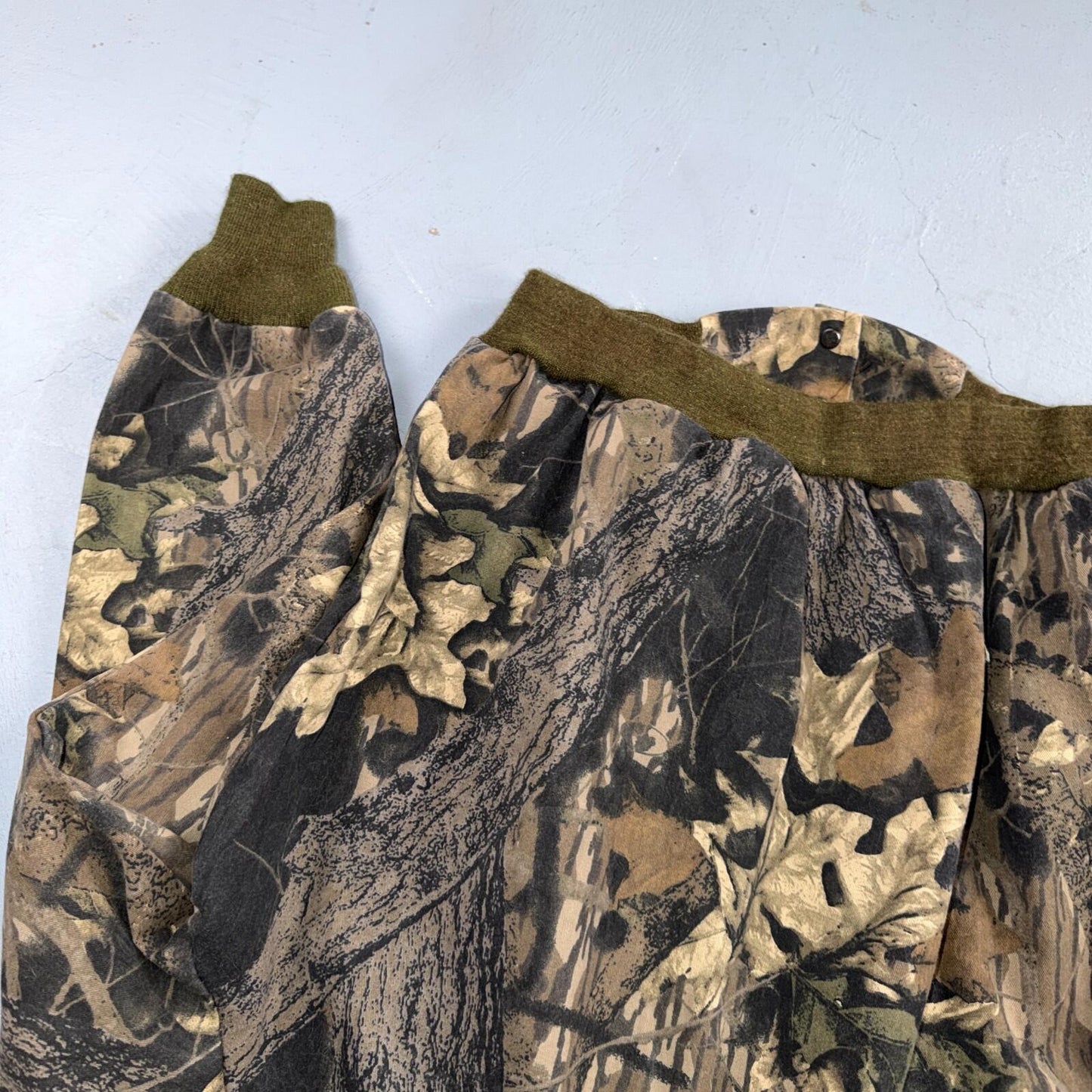 Vintage 80s Mossy Oak Camo Cotton Snap Bomber Jacket Size M USA Rare