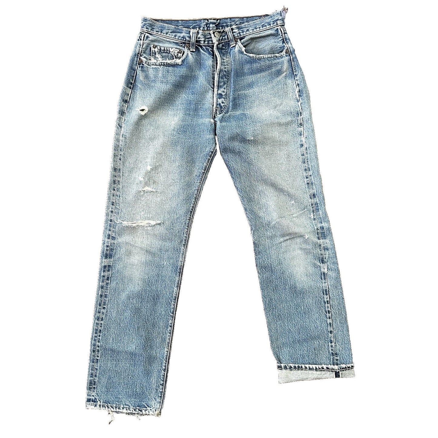 Vintage LEVIS 501XX Jeans Big E 1960s Denim Redline Selvedge 29x29 USA 60s 70s