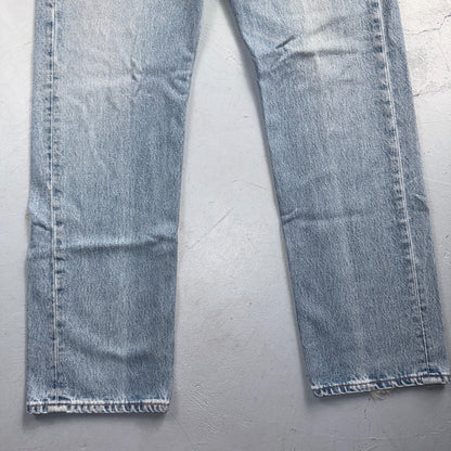 Levis 501 Vintage 90s USA XX Straight Leg Jeans Blue Light Wash 36x32 Act 35x31