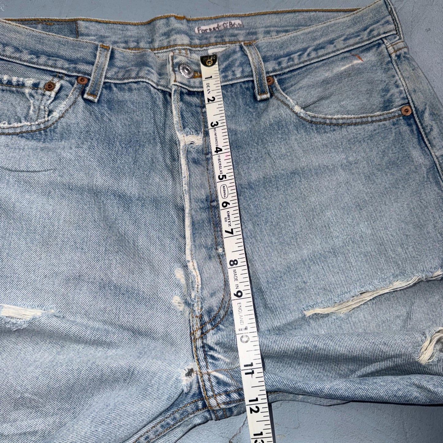 Levis 501 Vintage Y2K XX Straight Leg Jeans Blue Light Wash 36x30 Act 33x27
