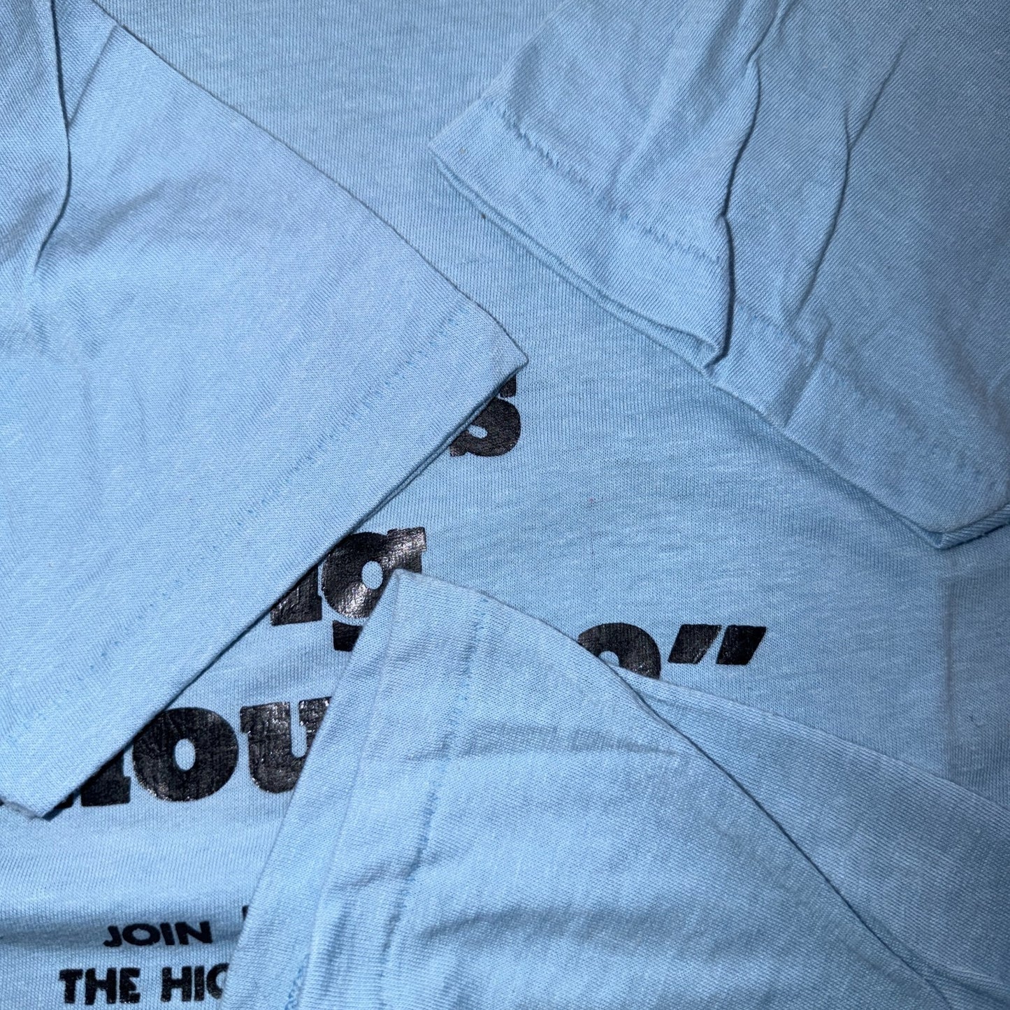 VTG Mensa Is Yours Big Enough? T Shirt Funny Graphic Blue Single Stitch 80s Text
