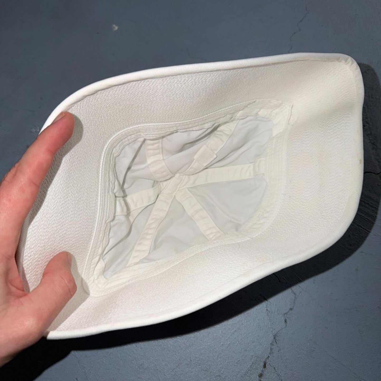 Vintage US NAVY USN DIXIE CUPN HAT CAP White Basic 1970s 70s 80s