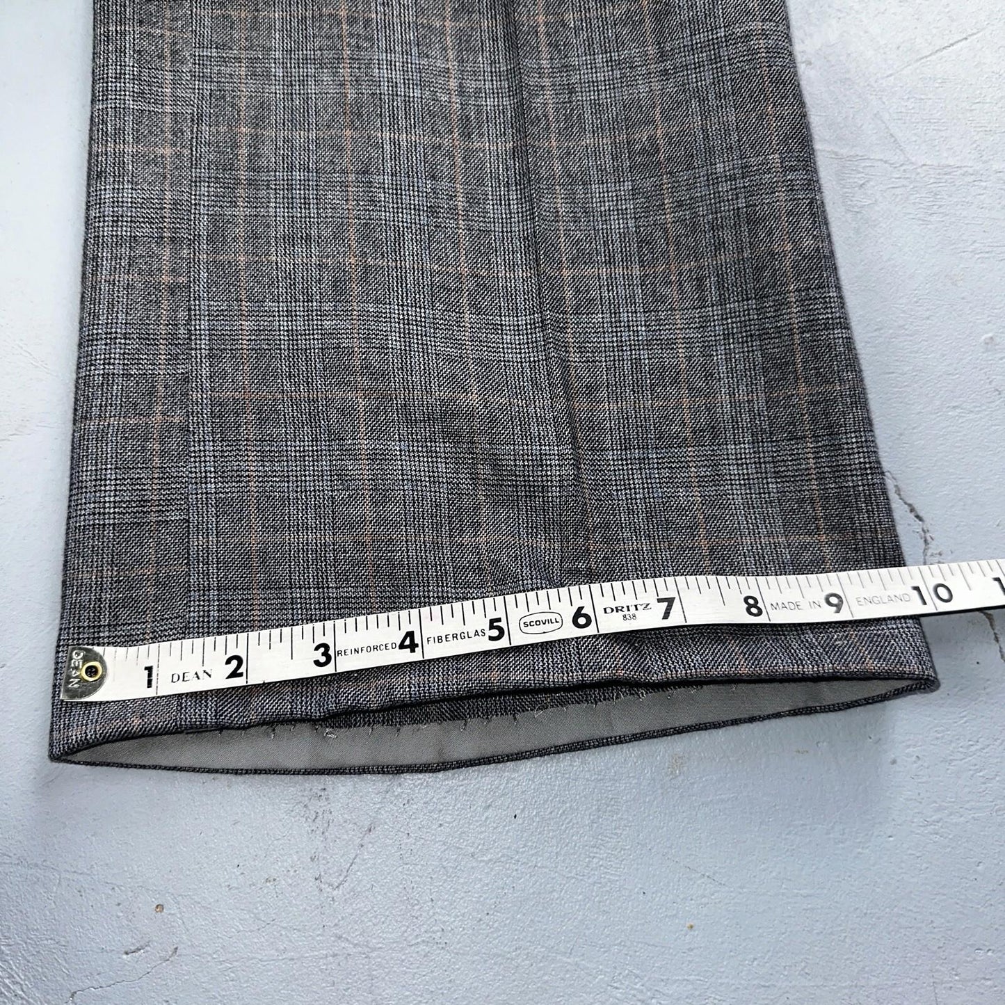 VTG Mens 3 PC Suit 42 Jacket Coat Pants Vest Plaid Rockabilly 70s 1970s Brown