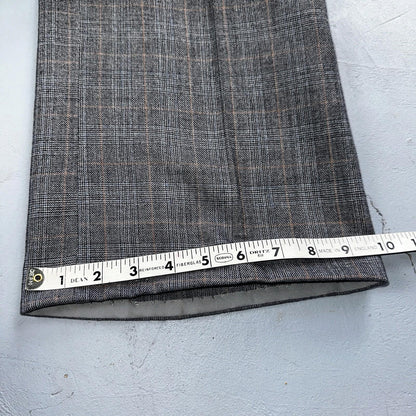 VTG Mens 3 PC Suit 42 Jacket Coat Pants Vest Plaid Rockabilly 70s 1970s Brown