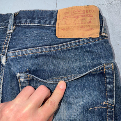 Levis 505 Big E Vintage 60s Redline Selvedge USA XX 1960s Jeans 501 Act 31x28