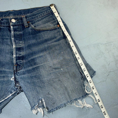 Levis 501 Vintage 70s SS Redline Selvedge USA XX Jeans Light Wash Shorts 31x5