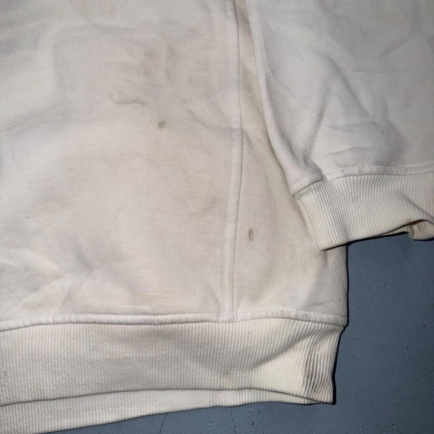 VTG Southpole Hoodie Mens M White Urban Streetwear Drawstring Spell Out Y2K