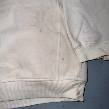 VTG Southpole Hoodie Mens M White Urban Streetwear Drawstring Spell Out Y2K