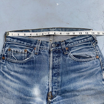 Levis 501 Vintage 80s Redline Selvedge USA XX Jeans Light Wash 1980s Act 28x32