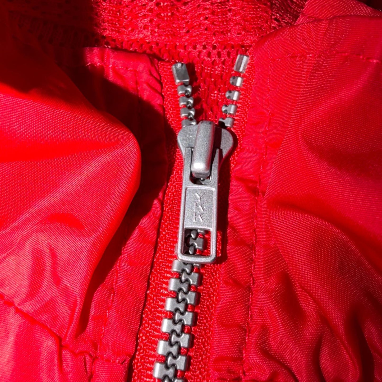 Nike VTG Mens 1990s Red Zip Up Jacket Size 2XL Team Sports 90s Windbreaker