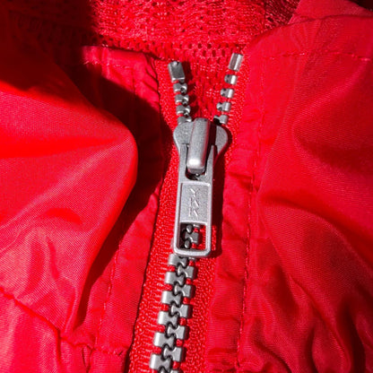 Nike VTG Mens 1990s Red Zip Up Jacket Size 2XL Team Sports 90s Windbreaker