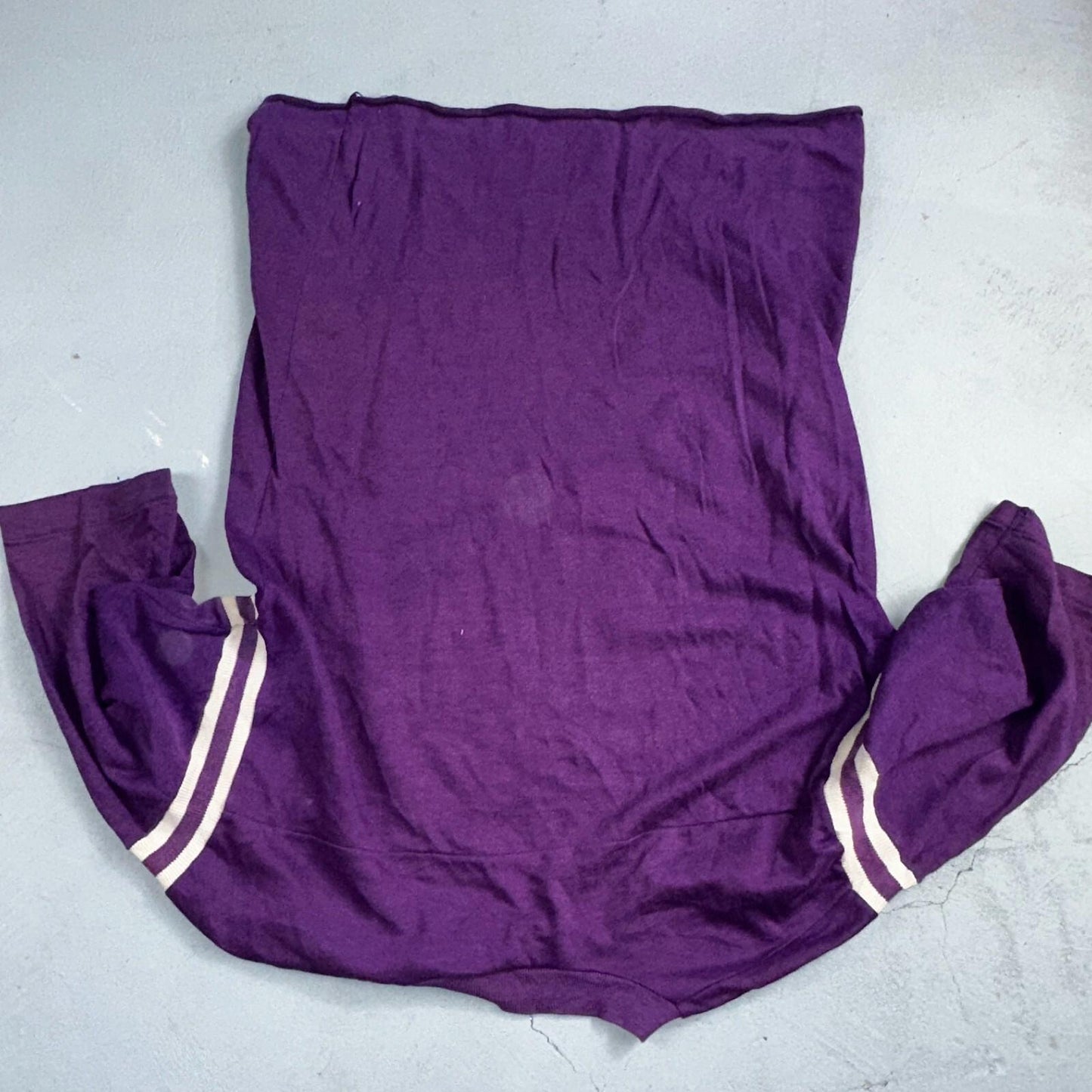 Abilene Christian University Texas 70s VTG T Shirt Football Raglan Purple 1970s