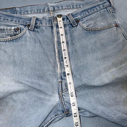 Levis 501 Vintage 80s Redline Selvedge USA XX Jeans Light Wash 36x30 Act 33x28