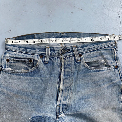 Levis 501 Vintage 80s Redline Selvedge USA XX Jeans Med Wash 32x36 Act 30x31
