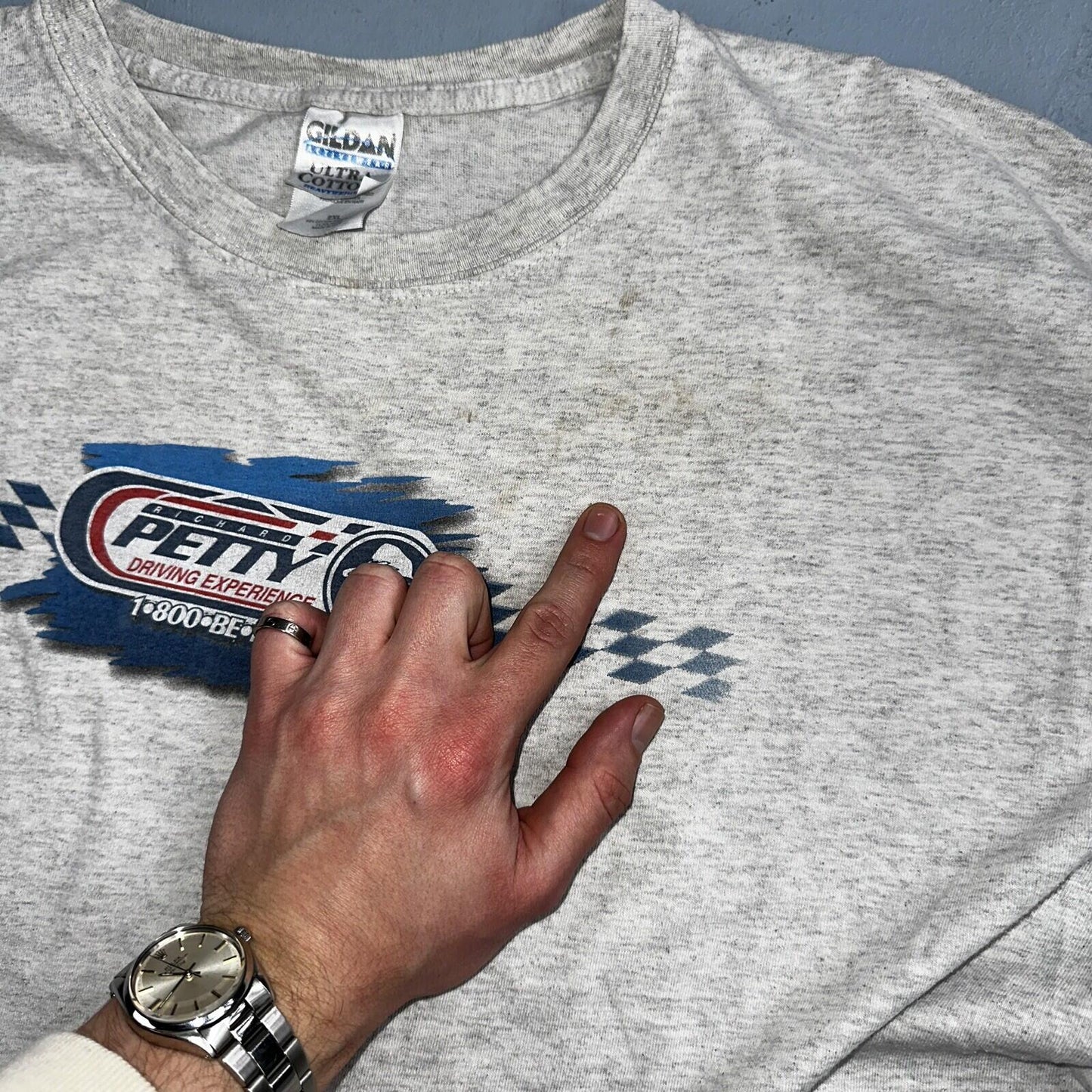 Vintage Dale Earnhardt Richard Petty Winston Cup Shirt Mens 2XL AOP NASCAR Y2K