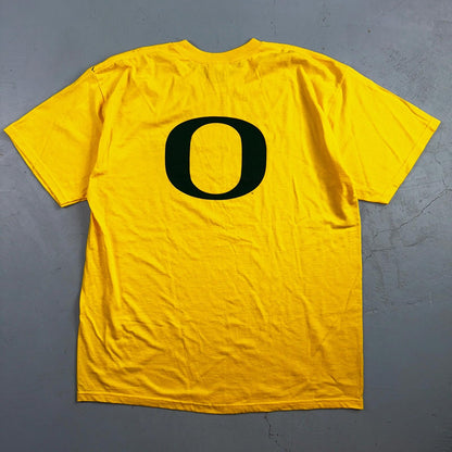 Nike Oregon Ducks Football VTG T Shirt Center Swoosh Big O Back Graphic College