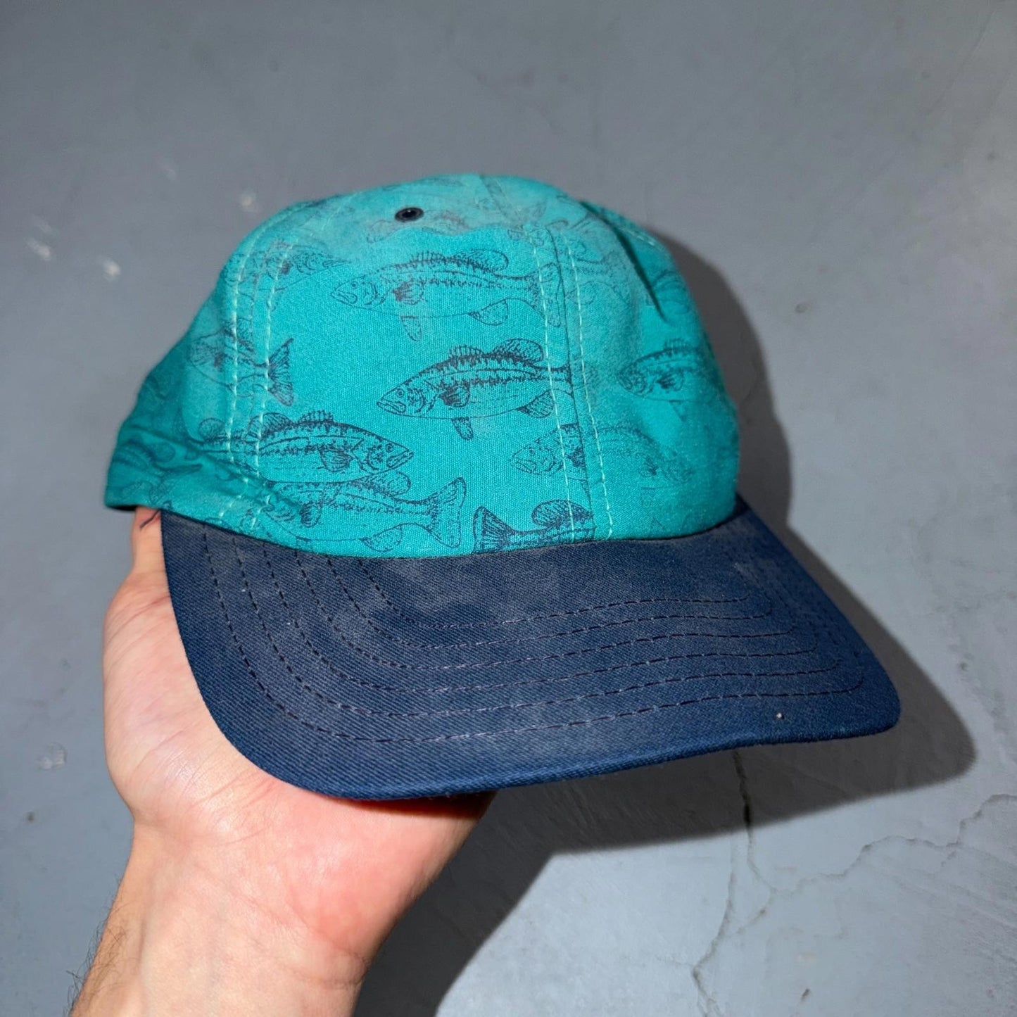 Bass Fishing VTG Hat Baseball Cap Snapback Oregon Outdoors Hunting Hunt Fish USA