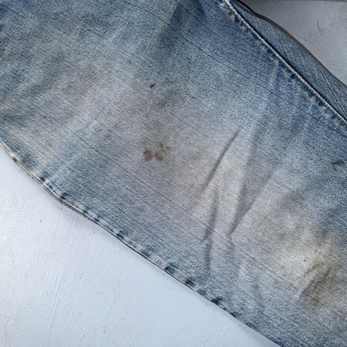 Levis 501 Vintage 70s SS Redline Selvedge USA Jeans Light Wash 44x34 Act 40x30