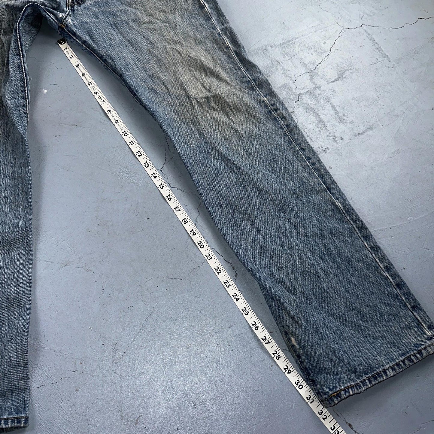Levis 501 Vintage Y2K XX Straight Leg Jeans Blue Light Wash 36x34 Act 35x31