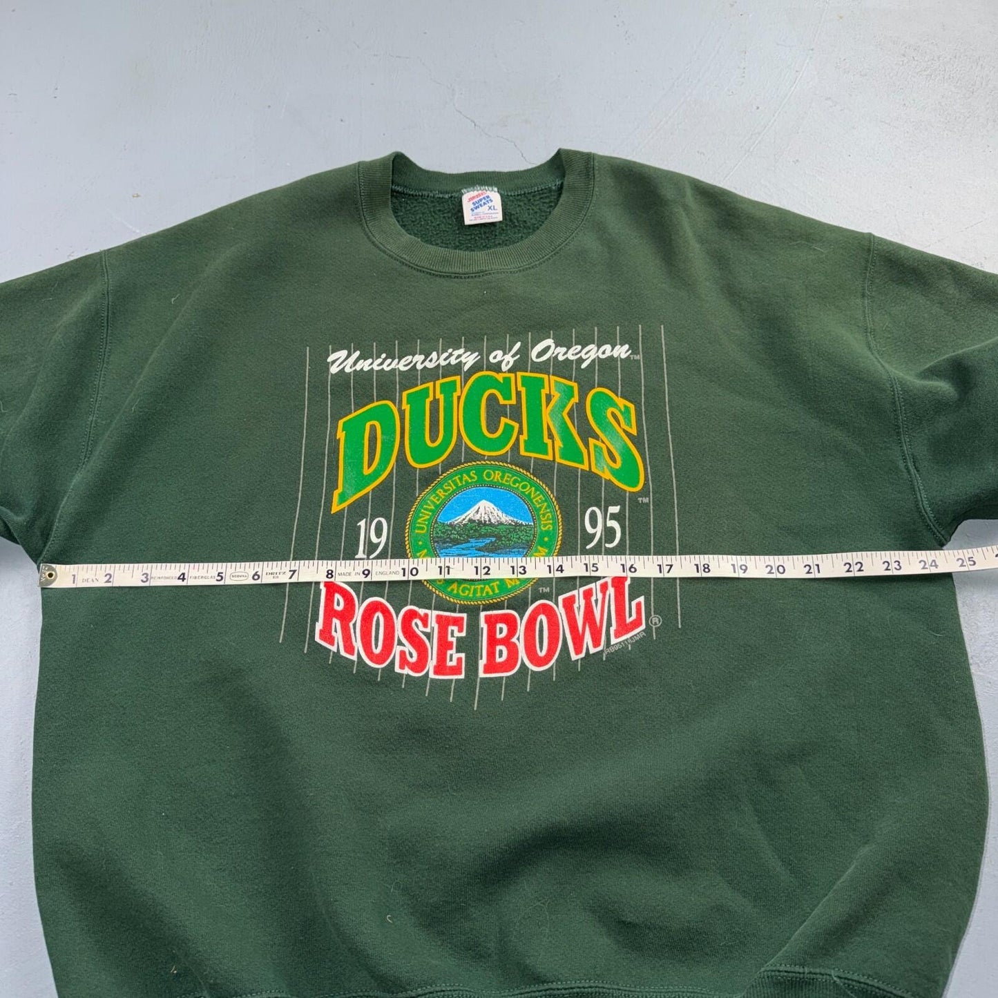 Vintage Oregon Ducks 1995 Rose Bowl Adult XL Crewneck Sweatshirt Jerzees 90s