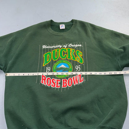 Vintage Oregon Ducks 1995 Rose Bowl Adult XL Crewneck Sweatshirt Jerzees 90s