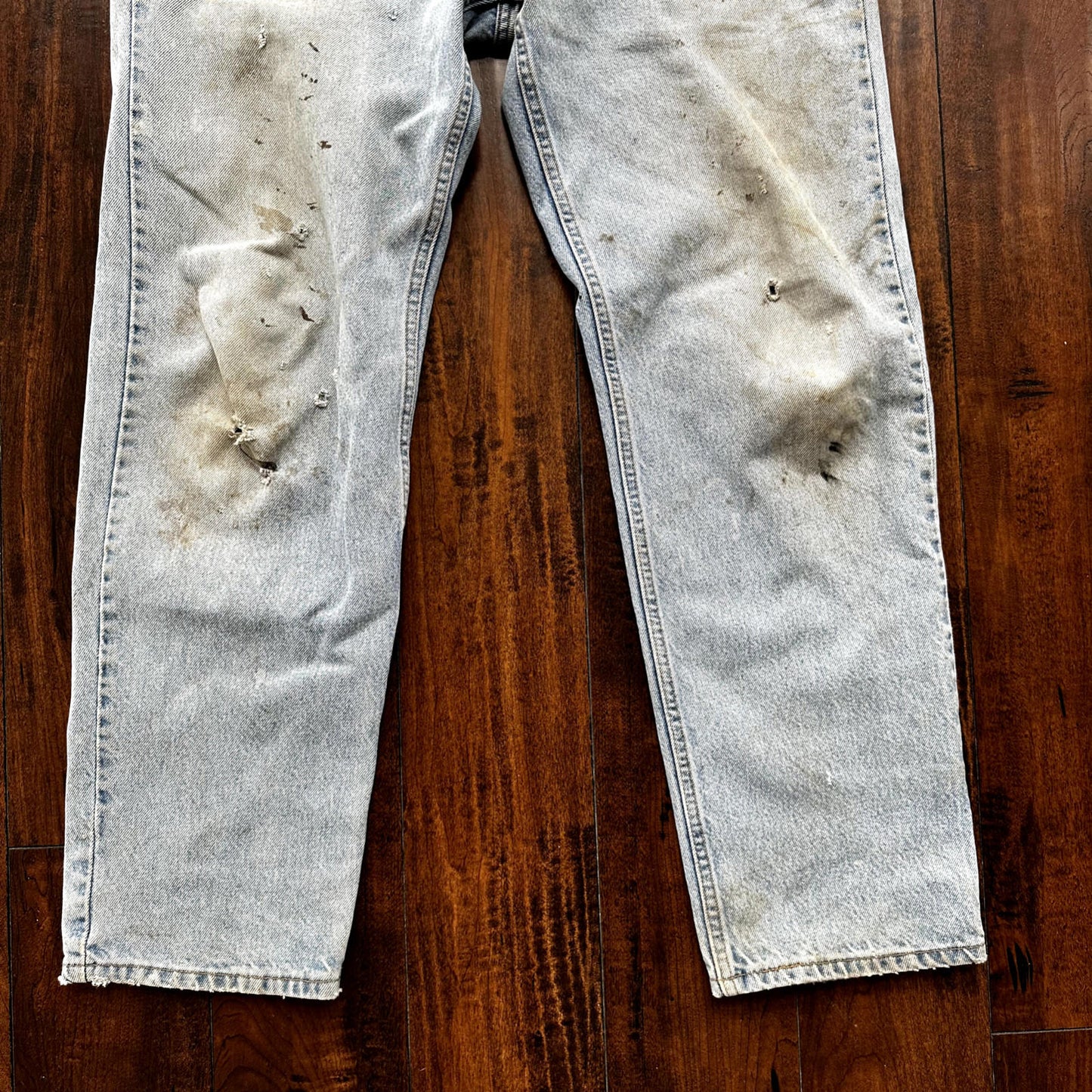Levis 901 Vintage 90s Straight Leg XX Jeans 34x32 Relaxed Light Wash Act 33x31