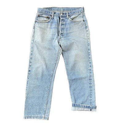Levis Vintage 80s Redline Selvedge USA 501 XX Jeans 66 70s 33x36 Act 31x26