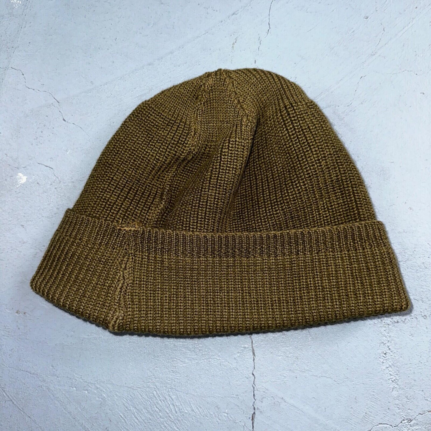 Vintage WWII Watch Cap Hat A-4 Rare Green Air Force Army 40s 50s Military A4 WW2