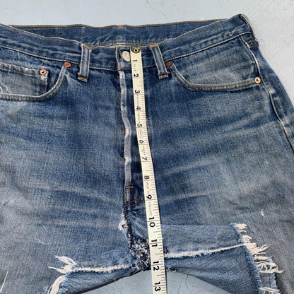 Levis 501 Vintage 70s SS Redline Selvedge USA XX Jeans Light Wash Shorts 31x5