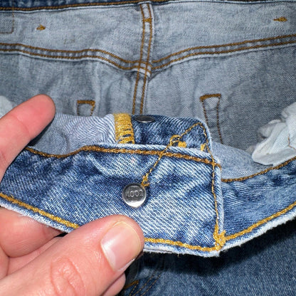 Levis 501 Y2K XX Straight Leg Jeans Blue VTG Light Wash 40x32 Act 40x30
