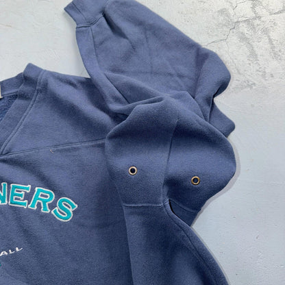 Vintage 2XL Official MLB Seattle Mariners Sweater Mens Pullover Sweatshirt Lee