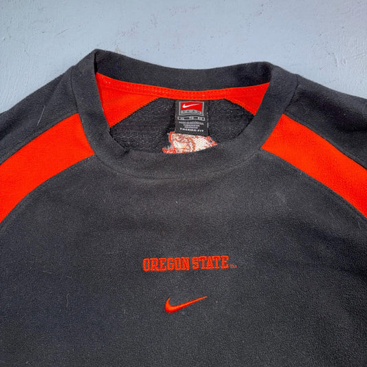 Nike VTG Authentic Team Apparel Oregon State OSU Pullover Center Swoosh XL RARE