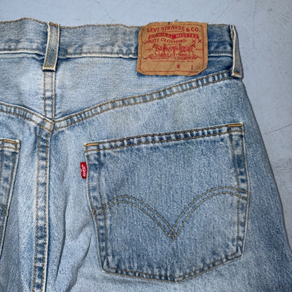 Levis 501 Vintage Y2K 90s XX Straight Leg Jeans Blue Light Wash 33x34 Act 32x32