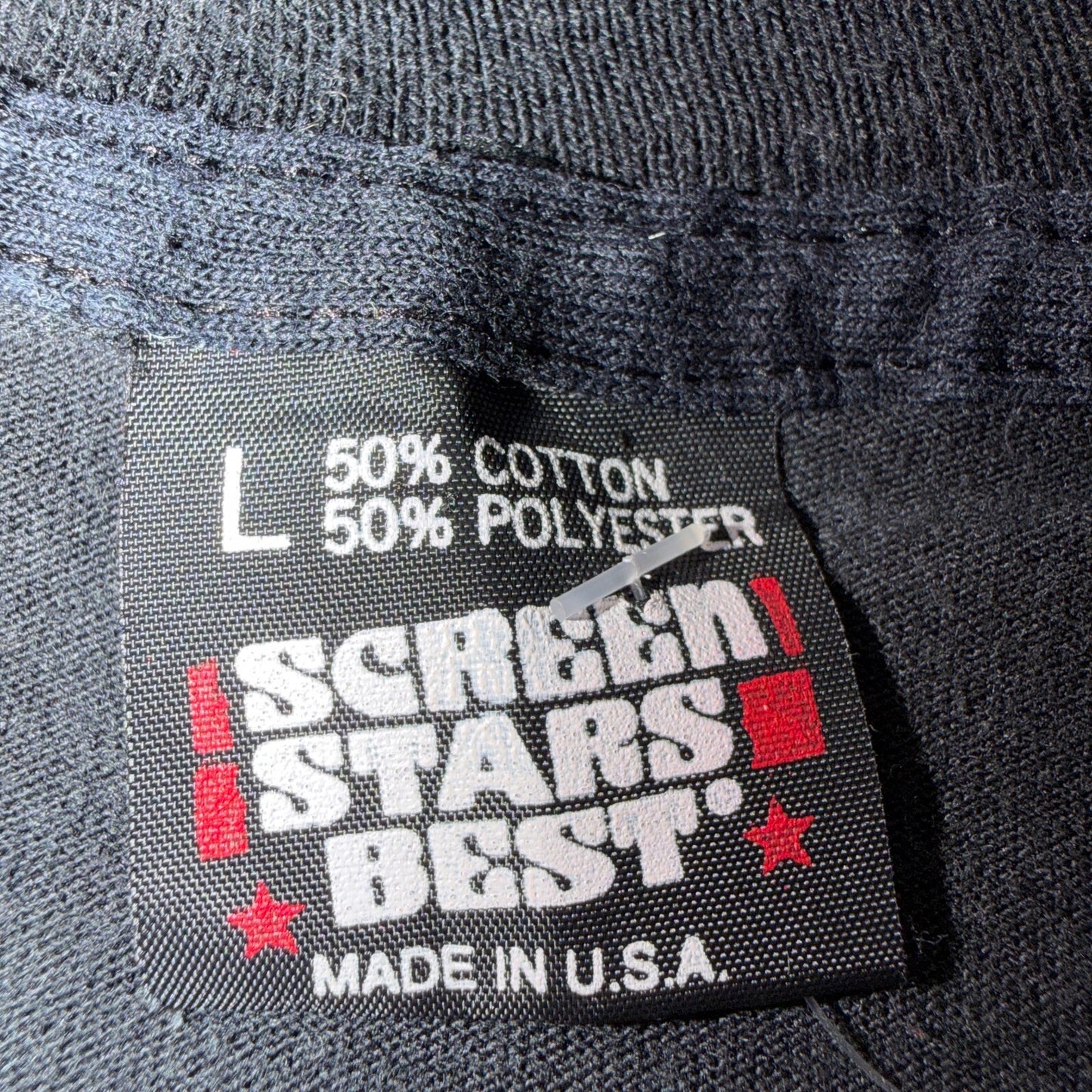 VTG Californeon Advertising Graphic T Shirt Neon Sign California Black Large USA