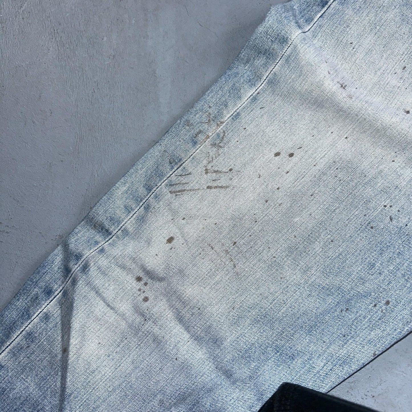 Levis 501 Vintage 90s Poland Straight Leg Jeans Blue Light Wash 36x32 Act 34x31