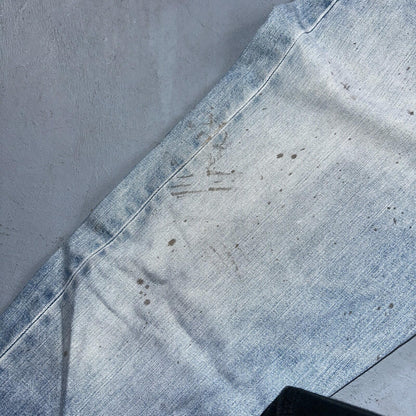 Levis 501 Vintage 90s Poland Straight Leg Jeans Blue Light Wash 36x32 Act 34x31