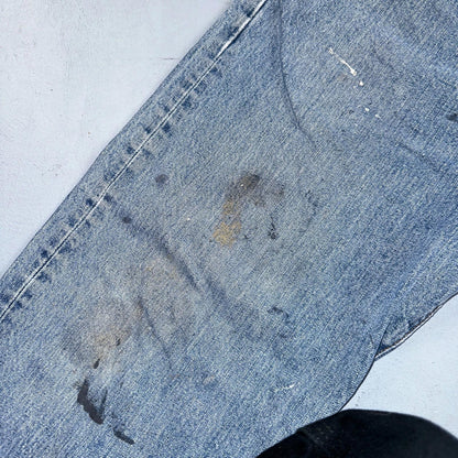 Levis 501 Vintage Y2K Mexico Straight Leg Jeans Blue Light Wash 40x30 Act 38x30