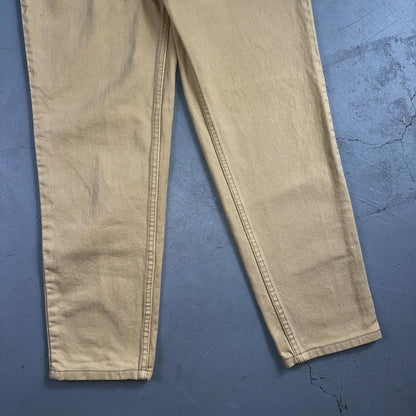 Levis 512 Vintage 90s USA Women Jeans Cream Slim Tapered Leg 7 M 501 Act 25x26