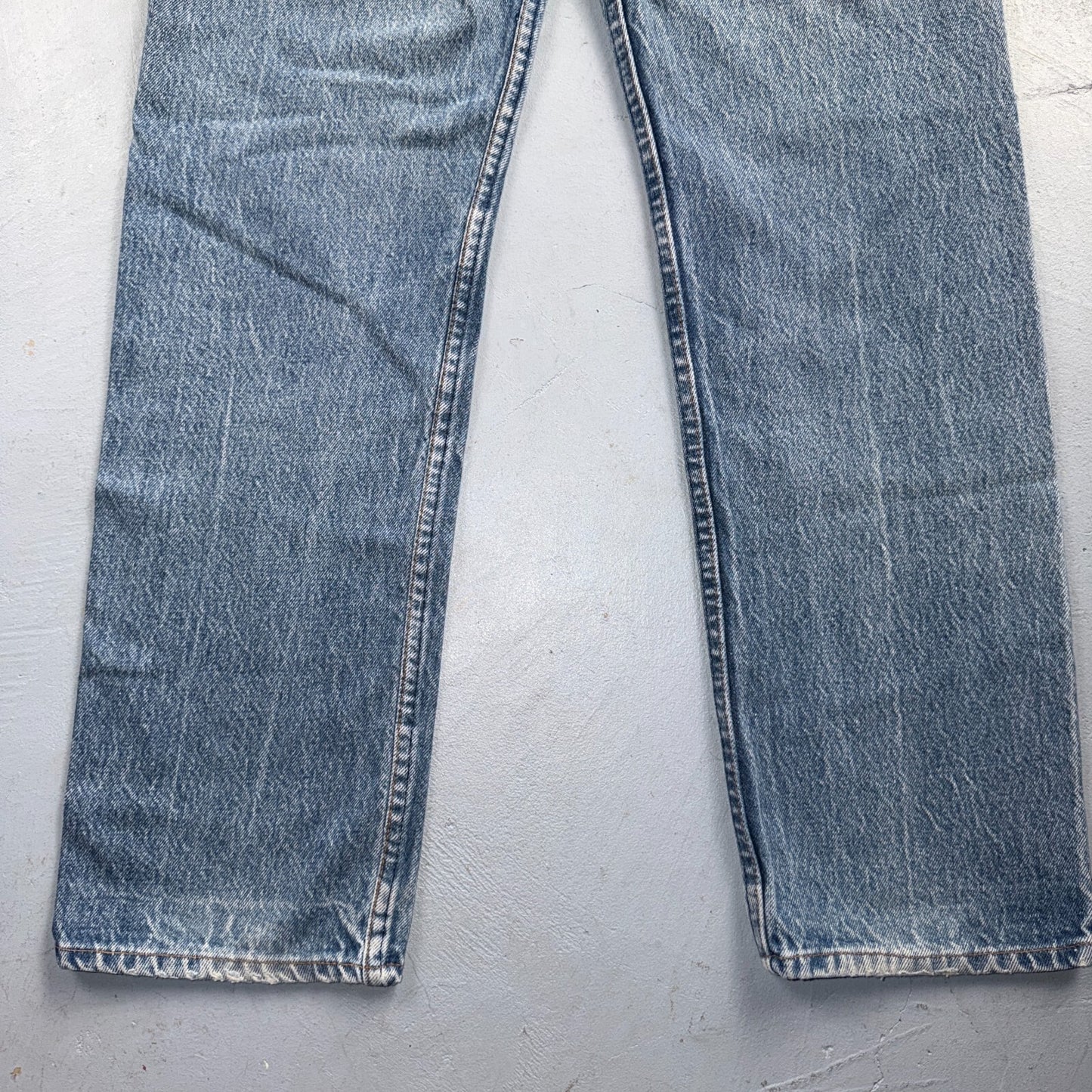 Levis 501 Vintage 80s USA XX Straight Leg Jeans Blue Light Wash 31x33 Act 28x29