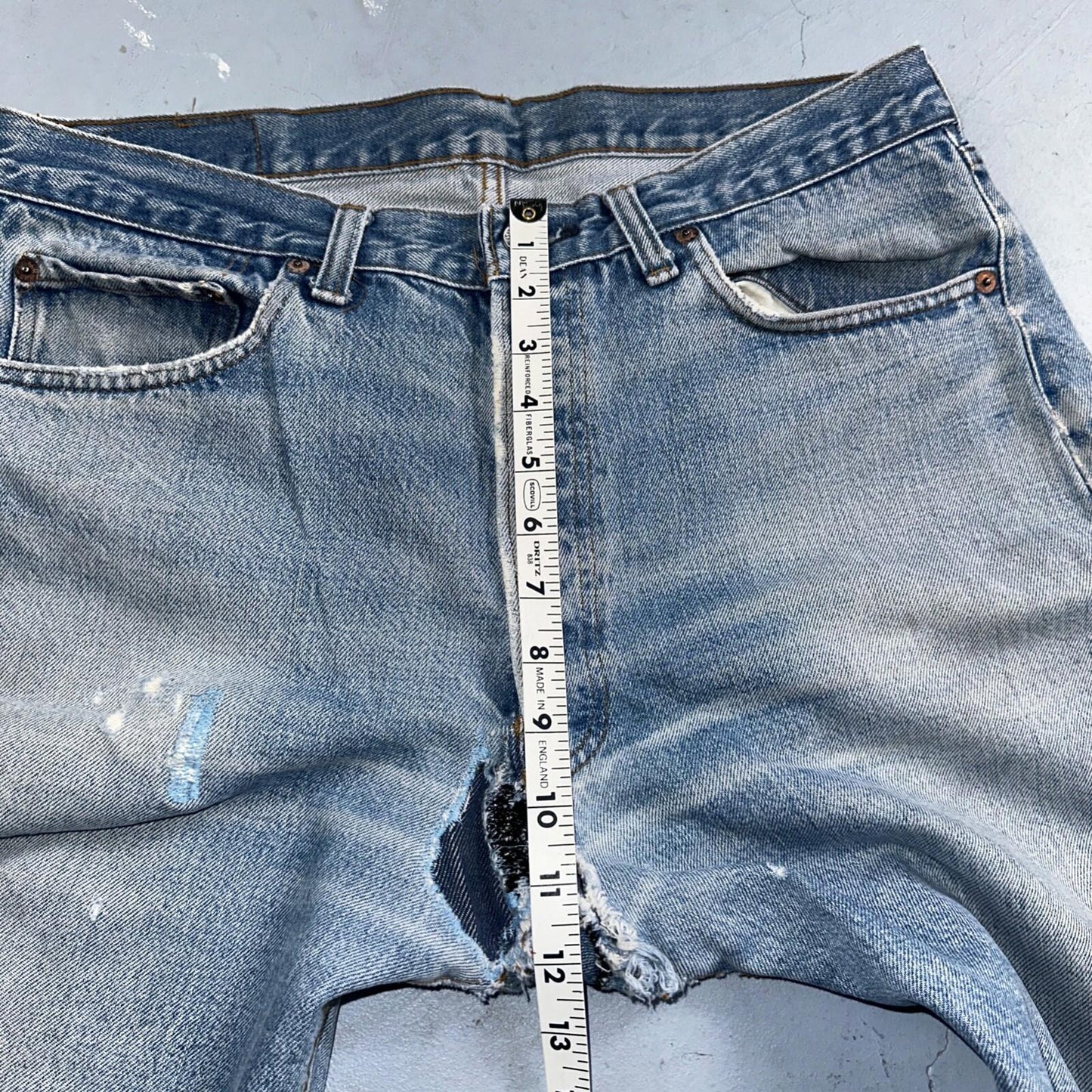 Levis 501 Vintage 80s Redline Selvedge USA XX Jeans Light Wash 36x36 Act 33x32